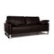 Dark Brown Leather Ego 2-Seat Sofa by Rolf Benz 6