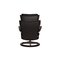 Black Leather Magic Armchair with Stool and Relax Function from Stressless 11