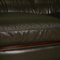 Dark Green Leather 2-Seat Sofa from Nieri 3