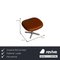 Brown Leather Athena Relax Armchair with Stool from BoConcept 3