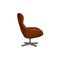 Brown Leather Athena Relax Armchair with Stool from BoConcept 8