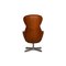 Brown Leather Athena Relax Armchair with Stool from BoConcept 9