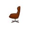 Brown Leather Athena Relax Armchair with Stool from BoConcept 10