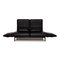 Black Leather Plura 2-Seat Sofa with Sleeping Function by Rolf Benz 3