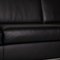 Black Leather Foster 500 3-Seat Couch by Walter Knoll for Walter Knoll / Wilhelm Knoll 3