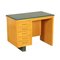 Leatherette, Beech and Veneer Writing Desk, Italy, 1960s 1