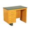 Leatherette, Beech and Veneer Writing Desk, Italy, 1960s, Image 1