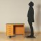 Leatherette, Beech and Veneer Writing Desk, Italy, 1960s 2