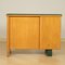 Leatherette, Beech and Veneer Writing Desk, Italy, 1960s, Image 11