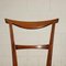 Stained Beech, Foam and Leatherette Chairs, Italy, 1950s, Set of 4 4