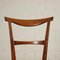 Stained Beech, Foam and Leatherette Chairs, Italy, 1950s, Set of 4, Image 4