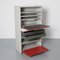 5600 Wall Unit with Red Desk and Light from Gispen 2