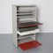 5601 Wall Unit with Red Desk and Light from Gispen 2