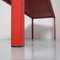 Langer roter Schultisch aus Fiberglas 10