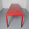 Long Red Fibreglass School Table 8