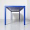 Long Blue Fibreglass School Table 11