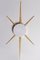 Large Murano Glass and Brass Starburst Sconce or Wall Lamp, Image 4