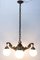 Brass Four-Armed Chandelier, 1900s, Image 2