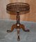 Regency Style Flamed Hardwood Gallery Rail Side Table with Claw & Ball Feet, Image 9