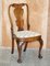 Victorian Walnut Shepherd's Crook Dining Chairs with Claw & Ball Feet, 1880s, Set of 6, Image 2