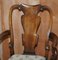 Victorian Walnut Shepherd's Crook Dining Chairs with Claw & Ball Feet, 1880s, Set of 6, Image 17