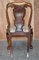 Victorian Walnut Shepherd's Crook Dining Chairs with Claw & Ball Feet, 1880s, Set of 6, Image 13