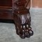 Hand Carved Bookcase in Hardwood with Herm Statues, 1900s 12