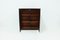 Belgian Brutalist Graphical Mahogany Highboard from Defour, 1970s 5