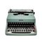 Blaue Vintage Vintage Schreibmaschine mit Häusern von Marcello Nizzoli für Olivetti 16