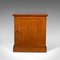 Edwardian English Walnut Collector's Cabinet or Smoker's Cupboard 3