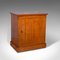Edwardian English Walnut Collector's Cabinet or Smoker's Cupboard, Image 1