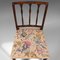 English Sheraton Style Embroidered Dining Chairs, 1780s, Set of 4 8