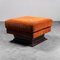 Armchairs and Velvet Poufs, 1970s, Set of 3, Image 6