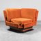 Armchairs and Velvet Poufs, 1970s, Set of 3, Image 2