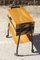 Tavolo da lavoro modernista in legno e acciaio, anni '50, Immagine 3