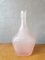 Italienische Flasche aus Sandgestrahltem Rosa Glas von Empoli 2