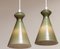 Glass Pendants in Olive Green by Maria Lindeman for Idman Oy, Finland, 1950 3