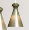 Glass Pendants in Olive Green by Maria Lindeman for Idman Oy, Finland, 1950 4