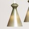 Glass Pendants in Olive Green by Maria Lindeman for Idman Oy, Finland, 1950 5