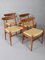 W2 Dining Chairs by Hans J Wegner for C M Madsen, Denmark, 1960s, Set of 4, Image 6