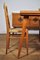 Mesa, sillas y aparador de madera, años 40. Juego de 9, Imagen 20