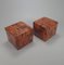 Leather Patchwork Stools, 1970s, Set of 2, Image 1