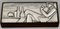 Portasigarette Mid-Century in argento con uomo che fuma la pipa di Ottaviani, anni '60, Immagine 2