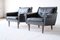 4-Seater Sofa & Armchairs in Leather by Svend Skipper, Norway, 1960s. Set of 3 10