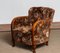 Swedish Art Deco Lounge Club Chairs with Floral Rust Jacquard Velvet, 1930s, Set of 2 10