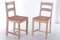 Chaises de Cuisine en Chêne avec Assises en Osier, Danemark, 1970s, Set de 2 1