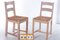 Danish Oak Kitchen Chairs with Wicker Seats, 1970s, Set of 2 5