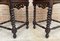 Tables de Chevet Style Baroque en Châtaignier et Porcelaine avec 1 Tiroir, Espagne, Début 20ème Siècle, Set de 2 17