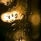 Lámpara colgante Mid-Century de vidrio ámbar de Doria Leuchten, años 70, Imagen 8