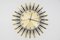 Sunburst Wall Clock from Atlanta Electric, Germany, 1960s 1